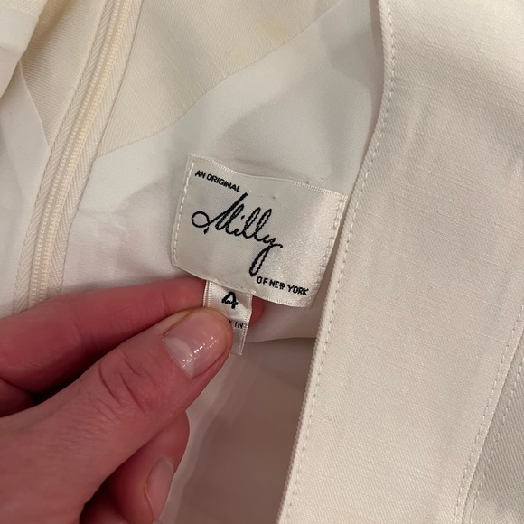 Milly v-neck dress linen - Picture 5 of 6